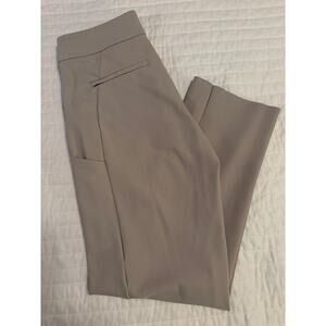 Athleta Stellar Straight Crop Pant Stone Neutral Womens 2